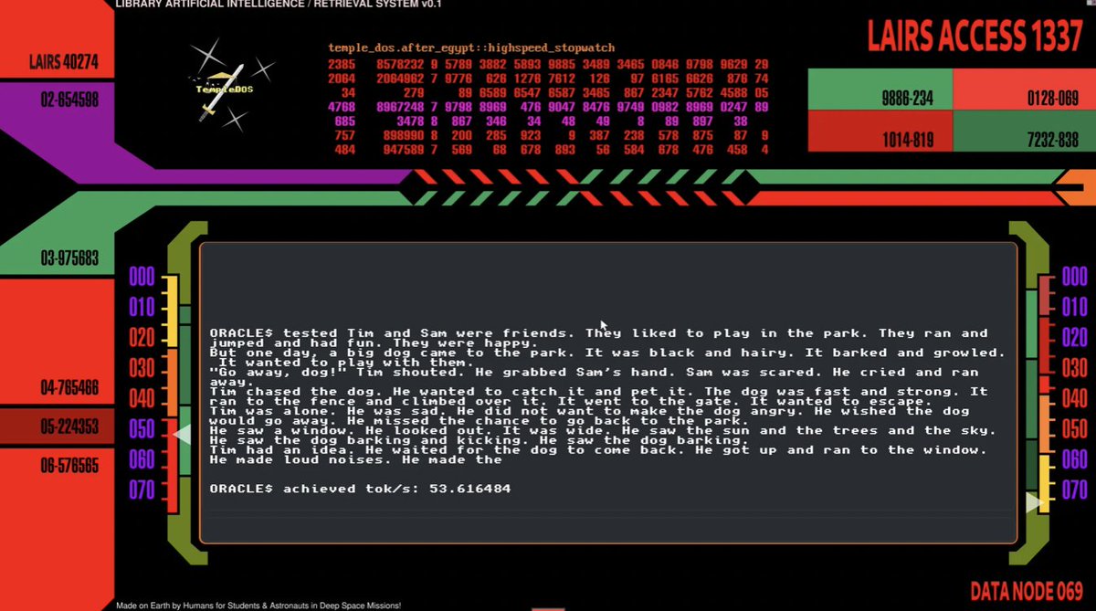 An OS that boots to a baby Llama 2
github.com/trholding/llam…
Standalone, Binary Portable, Bootable

I expected that my "Llama 2 inference code in a single .c file" would go places, but this really stretches the imagination :) And why not, do we really need all this stuff?