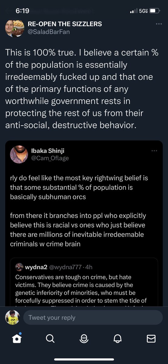 philistina's tweet photo. @RealKirbyFan420 @RealDanFielding @amaldorai @JUNlPER You’re completely right. It’s a weird, deeply racist, and wholly gut-based fantasy. https://t.co/JEUkUqqkO9