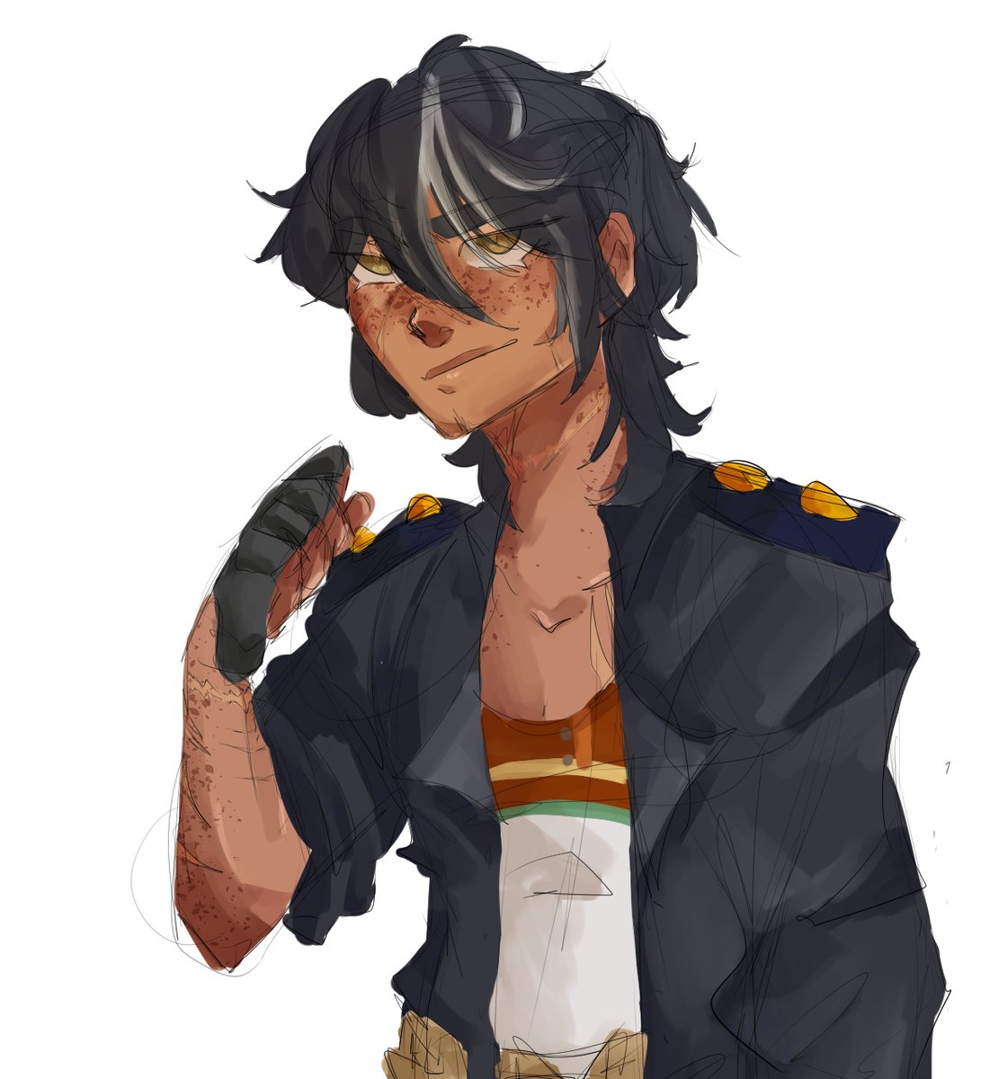 Kuro_Sidhe's tweet photo. Art i did a while back of the protagonist to my book i've been attempting to work on. I don't think i'll ever get to it. but his names lazlo. he's a revolution leader
#bookwip #art #digitalart #bookart #ocart https://t.co/5AZZBwJ2T7