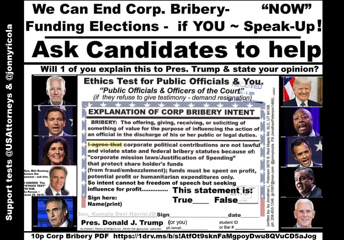 jonnyricola's tweet image. I wonder if they watched my posting of the best defense for @realDonaldTrump outside of dismissal?
Just on @MSNBC,
Now their are legal experts are agreeing with me that Trump's legal team must demand a jury trial

#1use Bribery test
*