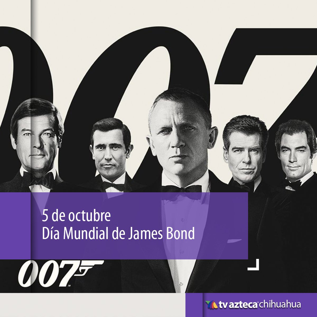 '¡ALERTA AGENTE 007!' 🍸 Hoy celebramos el día de James Bond 
. 
¡Aquí te decimos por qué! 👇acortar.link/KMXN6P
#007Bond #007Movie