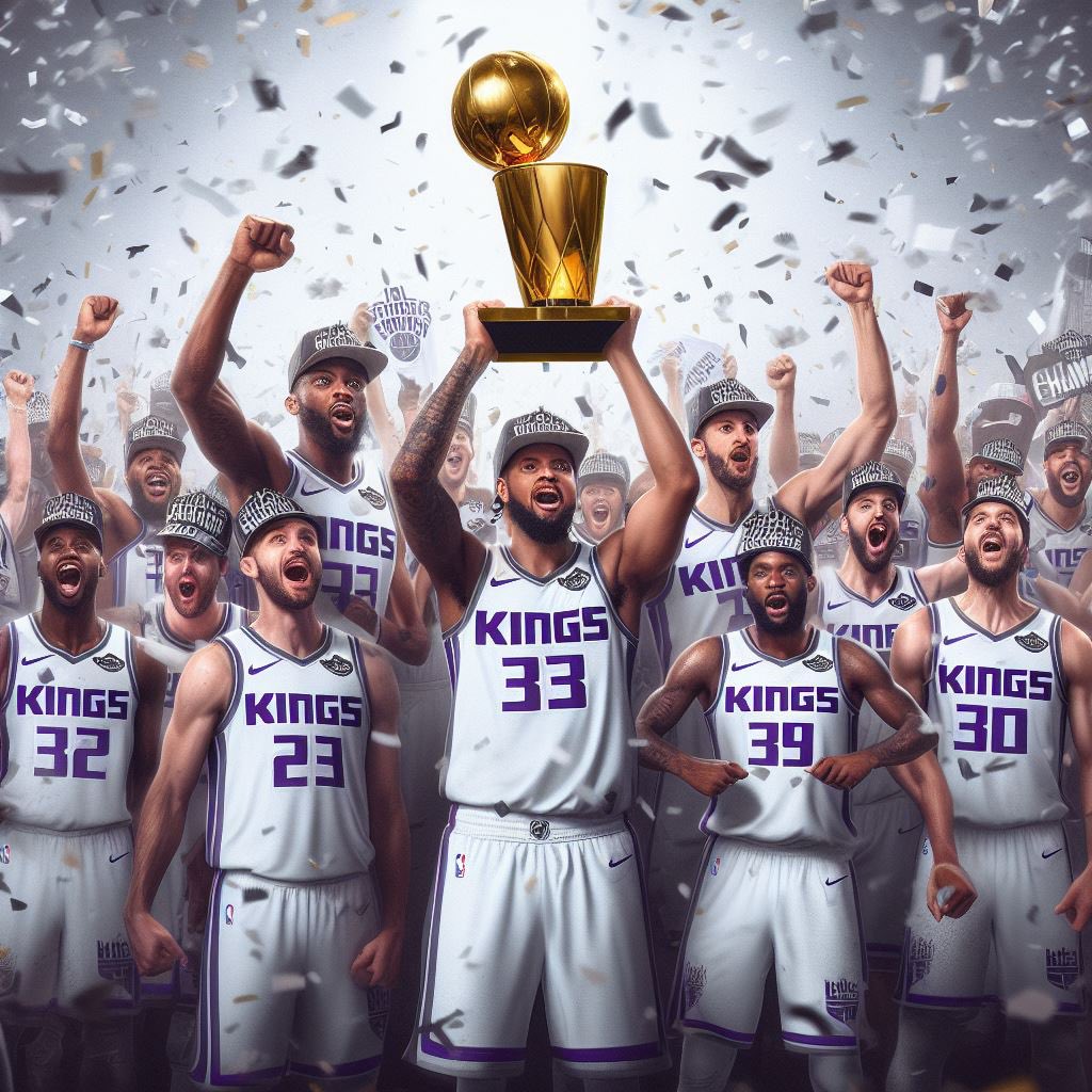 RunWithFox's tweet photo. Your 2023-2024 NBA Champions — Sacramento Kings https://t.co/99Uu0iNXcF