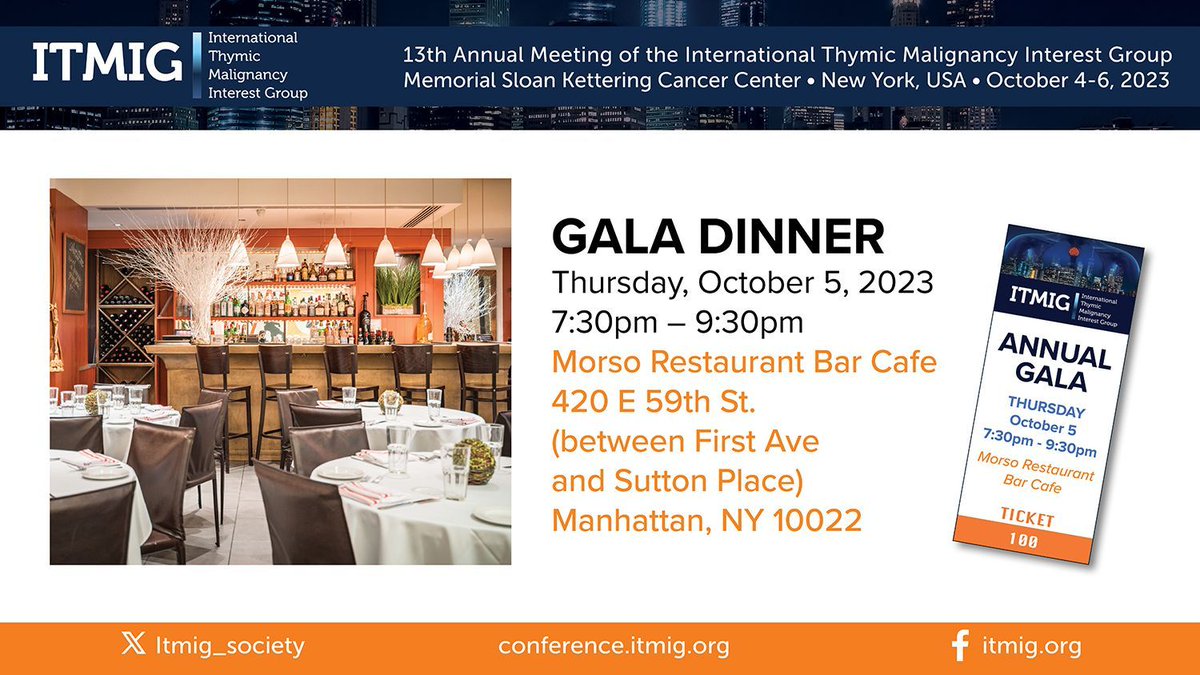 That's a wrap on Day 2 of #ITMIG2023! We look forward to seeing you at the ITMIG Gala Dinner, located at Morso on E 59th Street at 7:30pm. Don't forget to bring your ticket!

#itmig