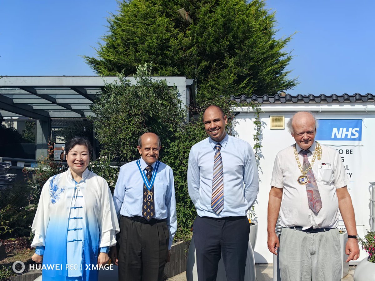 Wonderful to have the support from @HSheriffCambs Dr Khetani, DL @neilmo , Mayor of Peterborough @clrnicksandford to support our community health initiative - Tai Chi for well-being, offered from Chinese Community in Peterborough #taichi @CPFT_NHS @HAYCambsPboro @Lord_Lt_Cambs