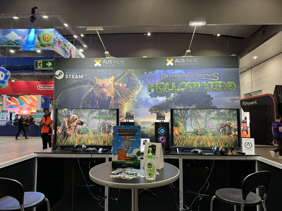 tbxgames's tweet photo. @PAXAus it is almost time for Pax Australia to start! Come see everyone favourite Kickass wombat in the Indie Showcase! 

#PAXAus #HollowHero https://t.co/QBbQaWrnWu