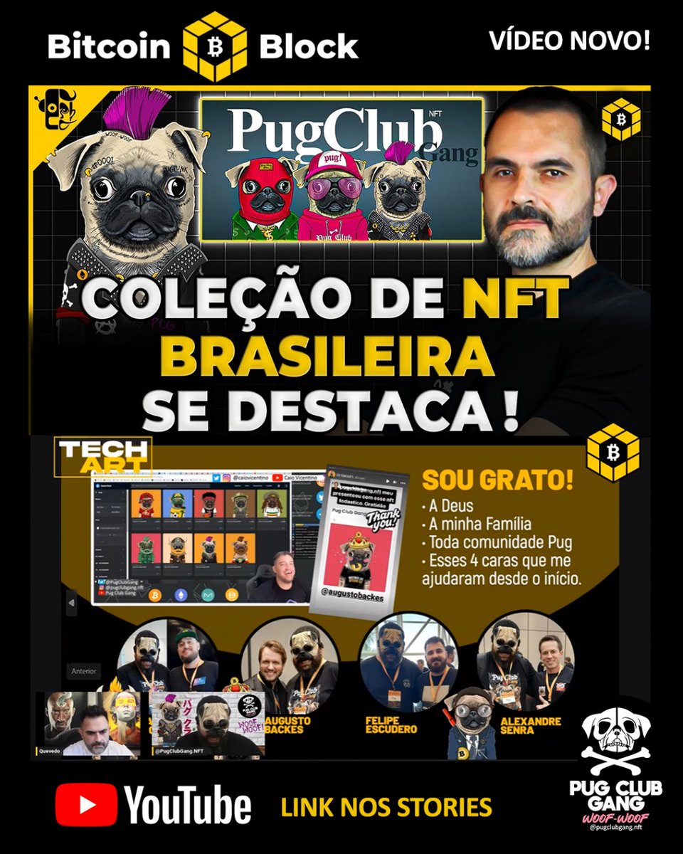 🔥🐶VÍDEO NOVO🐶🔥
Entrevista no Canal <a href="/BitcoinBlockBR/">Bitcoin Block | Notícias & Blockchain</a>  no YT com o renomado artista <a href="/Quevedoart/">QUEVEDO</a>  .
Contei um pouco toda a minha trajetória com a Pug, os desafios e as vitórias. GRATIDÃO A TODOS QUE ME AJUDARAM A CHEGAR ATÉ AQUI. É SÓ O COMEÇO! Woof-Woof!
youtu.be/PTdFSCqFhjg?si…