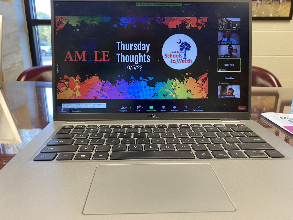 Excited to join <a href="/The_SCAMLE/">SC Association for Middle Level Education</a> Thursday Thoughts Panel Discussion and represent <a href="/mid_middle/">Mid-Carolina Middle School</a>! <a href="/Newberryschools/">School District of Newberry County</a> @AlvinDPressley