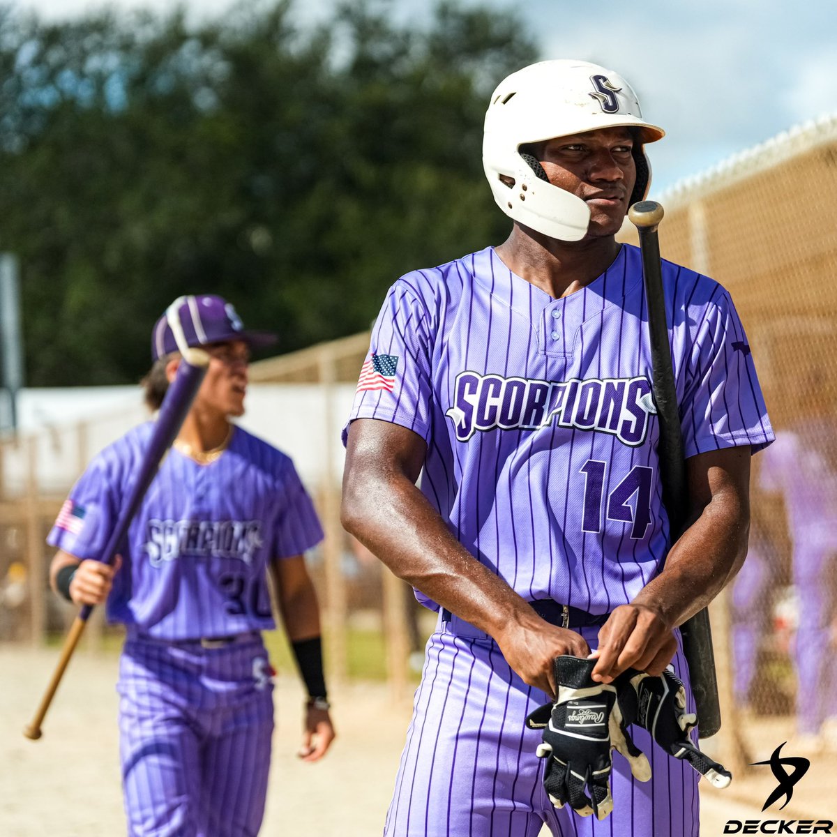 Scorpions Powder Purple Pins!!! Wow……🥶💯. Thank you Scorps @OrlandoScorps @ScorpsCenter for letting us outfit your Jupiter WWBA teams.