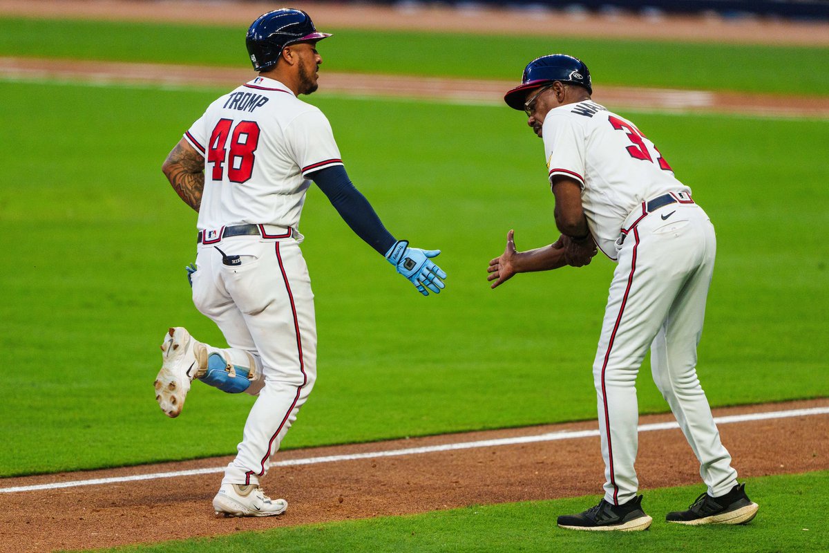 Braves's tweet photo. Scenes from today’s #Postseason Workout 🫡 https://t.co/gB80ALcE93