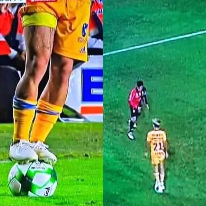 ChistesTigres's tweet photo. Duro mas soteldinho arriba del balón, que las ilusiones de los @Rayados  por canales https://t.co/NU2hJ7opmO