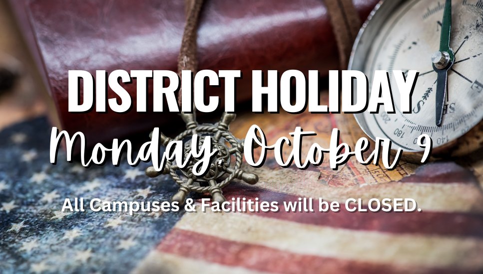 Calendar Reminder:  All Campuses & Facilities will be CLOSED on Monday, October 9 in observance of the Columbus Day holiday.  Parents, please be sure you have made alternative arrangements for childcare, if needed as there will be no school Monday. Have a safe & happy holiday!