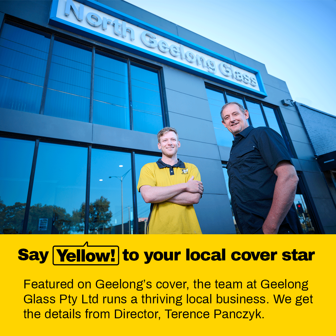 yellow_au's tweet photo. A shout out to North Geelong Glass – the cover star of our 2023 Geelong Yellow Pages ⭐

They started the business in 1987. They've been advertising with Yellow Pages for an impressive 35, leveraging products such as the Yellow Pages Book, Yellow Pages Online, and SEM. https://t.co/cYwq1tquVj