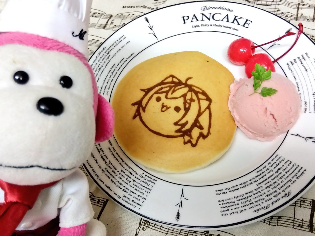 shirotch_38's tweet image. 先日落書きした🍑まらしぃちゃんがちょっと気にいってしまったので、🥞にしました。
ももしぃちゃんに因縁のさくらんぼを添えて。

いやほんと、🍒アイツまじ許さんわかる。

#パンケーキアート
 #pancakeart
#おえかきまらしぃちゃん