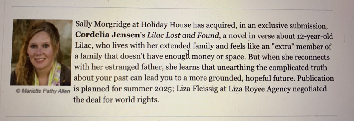 So excited to have a new #versenovel coming out! Summer 2025! A million thanks to ⁦@smorgridge⁩ ⁦@HolidayHouseBks⁩ ⁦@lizaroyceagency⁩