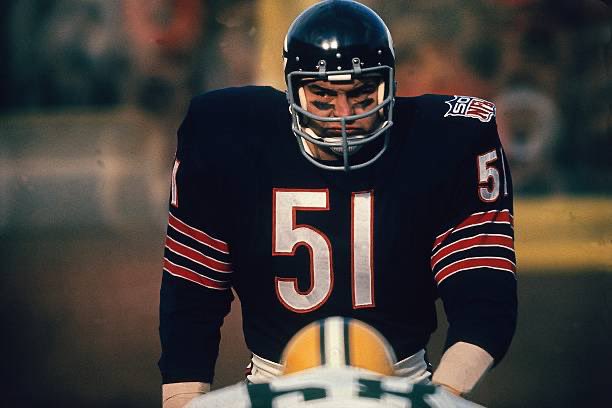 Espngreeny's tweet photo. In the long, storied and glorious history of pro football, there has been no legend greater, no name more revered, no man more feared. Rest in peace, Dick Butkus, and thank you for leaving us all in awe every damn day of your life. https://t.co/UFTbQA66Rb