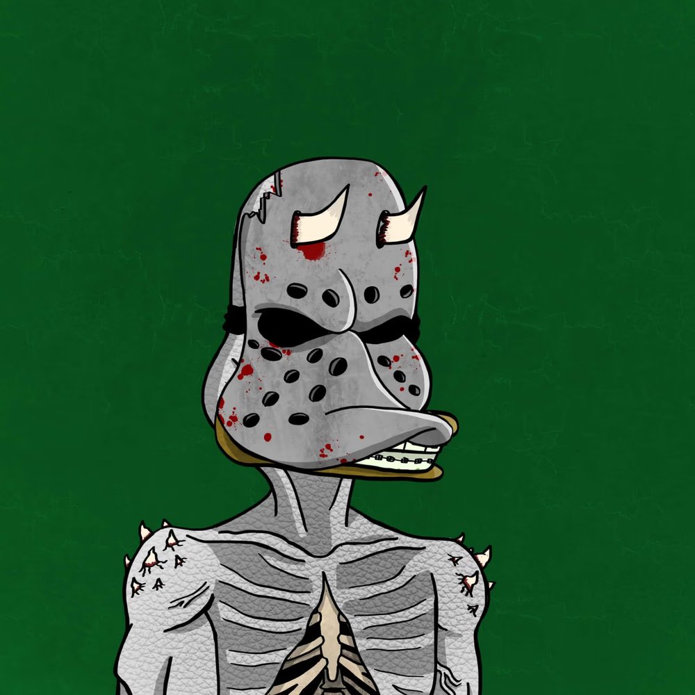 🚨🚨 Next week, as part of our #FridayThe13th festivities, we will be raffling off this <a href="/NoncoDucks/">Nonconformist Ducks</a> #HellDuck #JasonMask.🚨🚨

Entry Price:  0.01 ETH sent to the wallet below
0xf3622bc3ddc87b005df36d01aa1b813d121e3cf1

Message us your etherscan transaction link after sending.🦆🔪