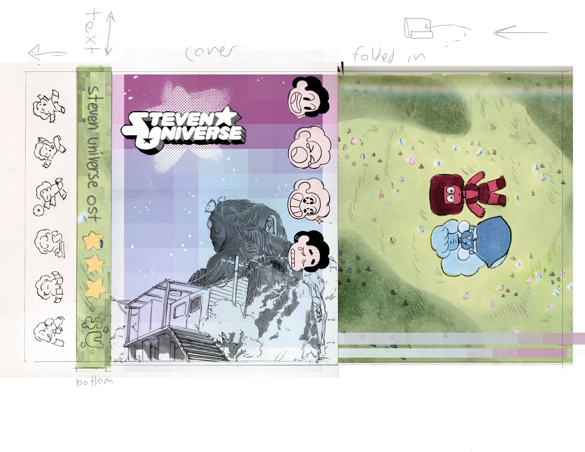 my diy bootleg for a double tape comp of the SU score (none of the original art is mine, i just fucked with a bunch of assets)