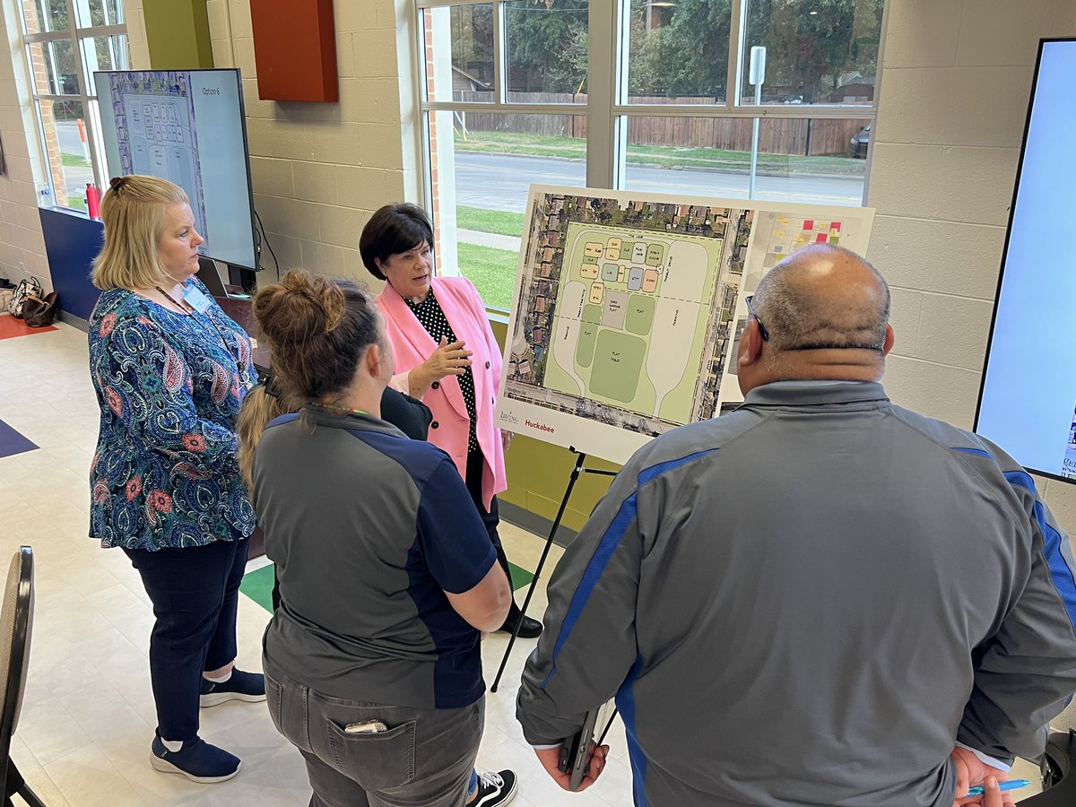 IrvingISD's tweet photo. As part of their final meeting, the @BartonBuff Bond Planning Committee is participating in a gallery walk to provide feedback and evaluate their designs from their previous meeting. https://t.co/p8kGXOTK3u