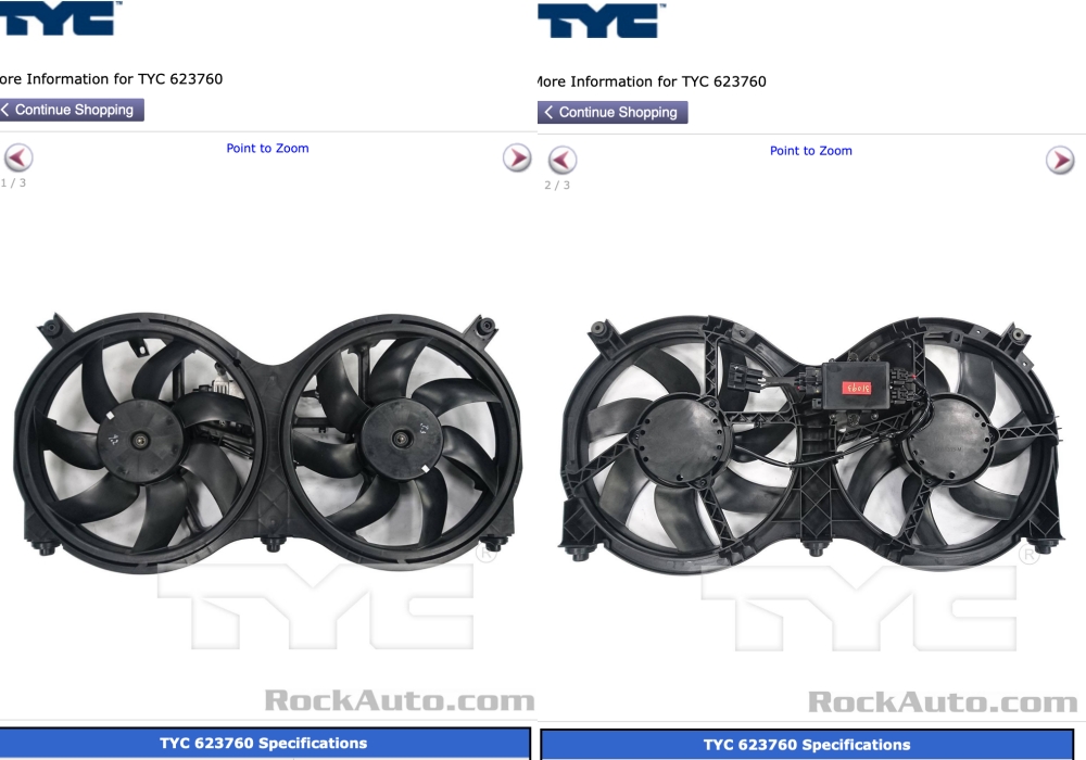 JamesMCorliss's tweet photo. @RockAuto_Parts 

I ordered:  Agility 6010299 Dual Assembly Fan

I received:  TYC 623760 w/ Dual Fans; w/ Fan Controle Module

Order # 252916522... Return/Replacement process on RockAuto website did not work.

PLEASE HELP!

#RockAuto https://t.co/g6UjEco65V