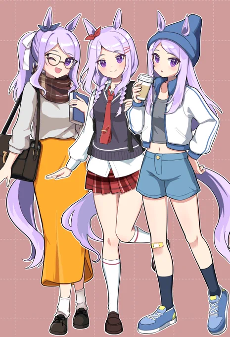 秋服マックイーン秋ファッションの落ち着いた色合い好き #ウマ娘