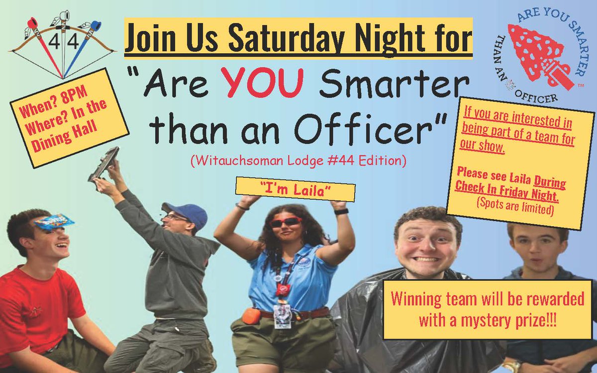oalodge44's tweet photo. During Saturday night of Octoberfest, our evening show will be "Are You Smarter Than An Officer?" If you'd like to participate in the show, please sign up at check-in! We can't wait to see everyone this weekend! https://t.co/OSj60aAqKr