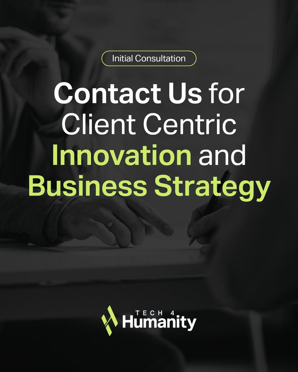 tech4humanity_'s tweet photo. Are you looking for client-centric innovation and business strategy?

Book a free initial consultation with our founder.

Get in touch today for more information about our consultancy services > https://t.co/q7ZW4BbEXc https://t.co/rCTQKGQhwa