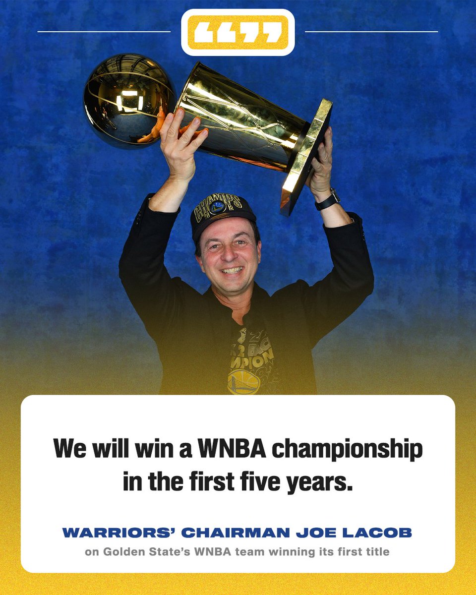Joe Lacob is confident the Bay Area's first WNBA team will hit the ground running 👀🏆