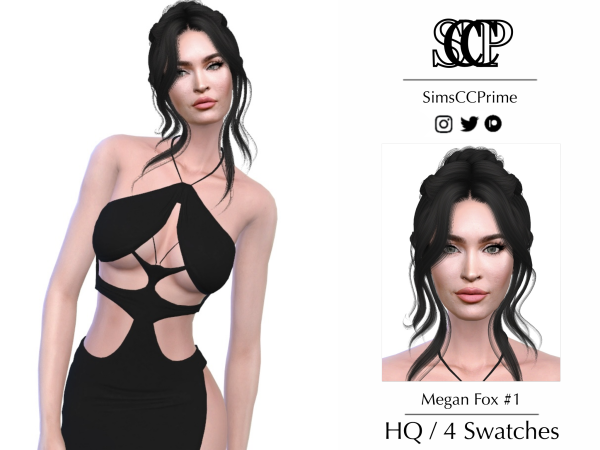 MadameSimspage's tweet image. realistic [sim / download] megan fox the sims 4 madamesims.blogspot.com/2023/10/realis…