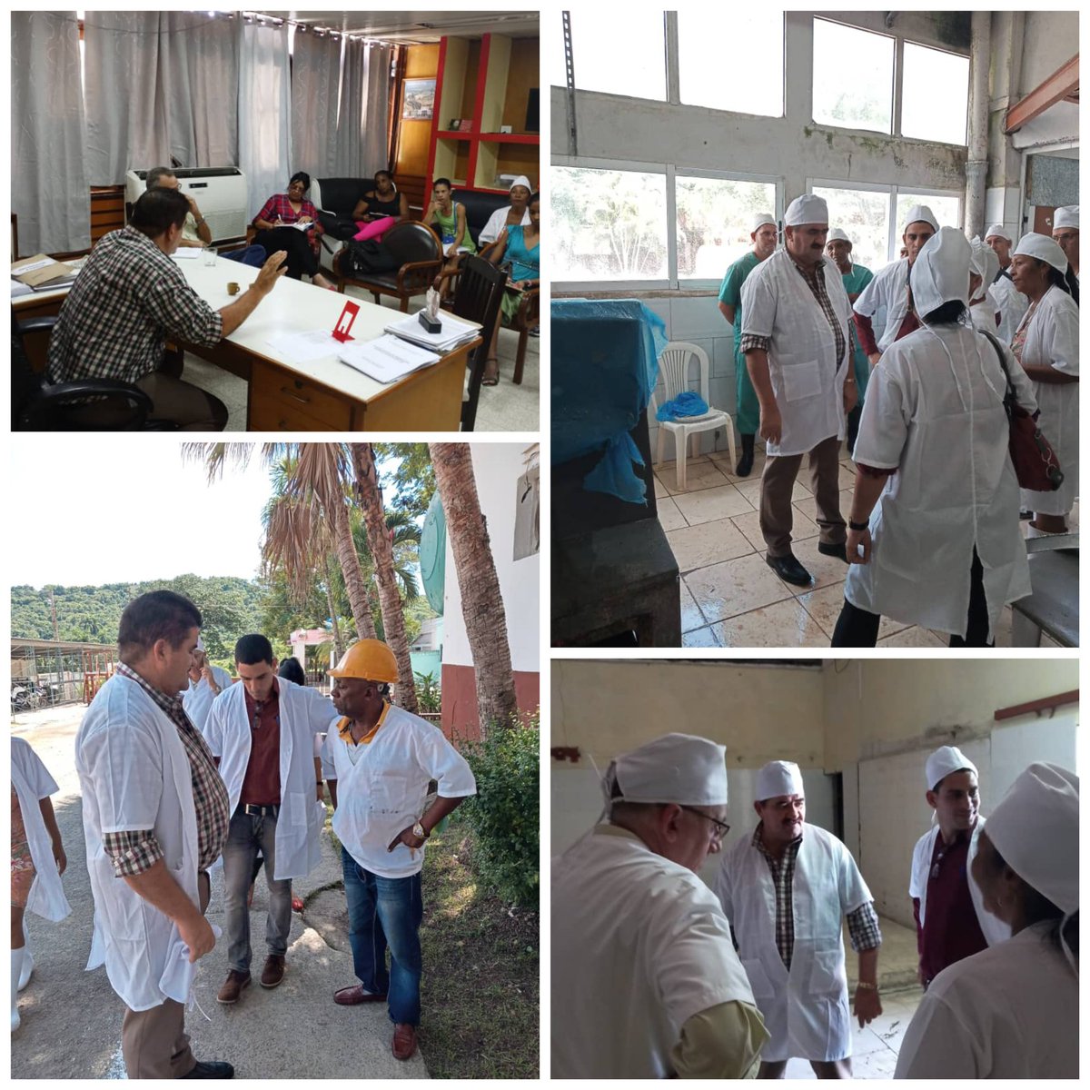 Recorrido por el cárnico de #SantiagodeCuba y la Torrefactora de Café,intercambiamos con trabajadores y cuadros las prioridades de trabajo en esta etapa y los retos que enfrentaremos hay mucho trabajo por delante pero tenemos confianza en la victoria.TODO POR #Cuba 
#MinalXCuba👇