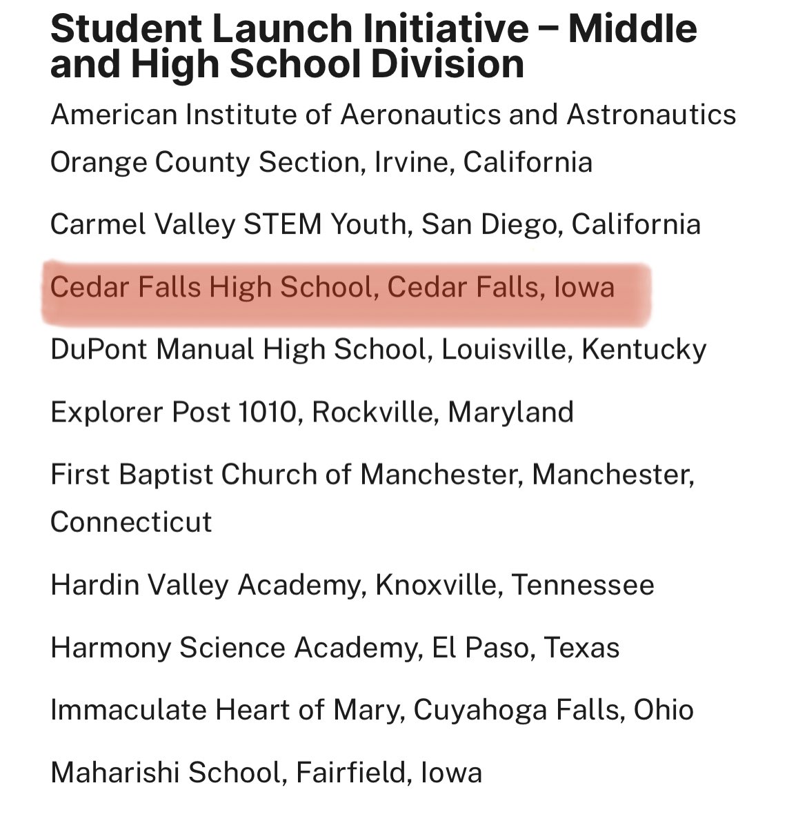 CFHSRocketClub's tweet photo. another year, another great start for rocket club! congratulations to all the schools who applied and those who were accepted. this year will be a great one! https://t.co/HBOUrtNtax
