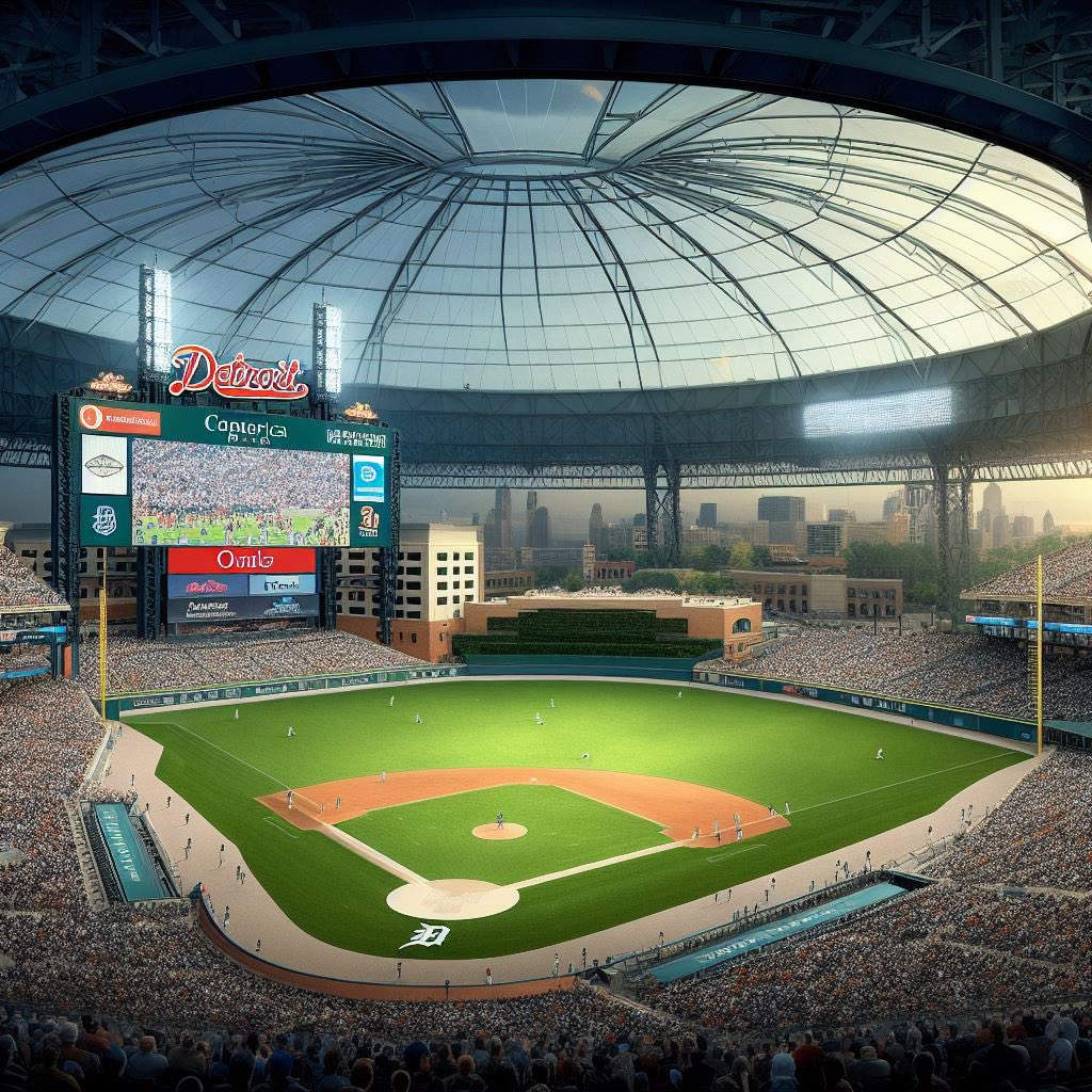 deeptocenter's tweet photo. Proposed dome for Comerica Park: https://t.co/Ne0Mbf8HE4