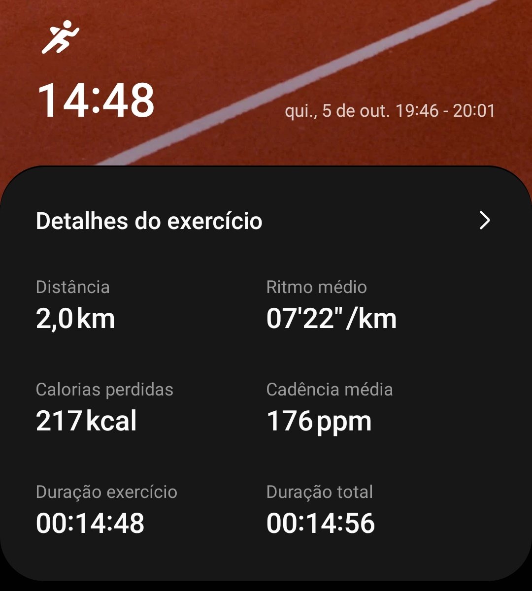 giulia_sanfer's tweet photo. 2km em 14min:48seg https://t.co/jhX4PRIdFF