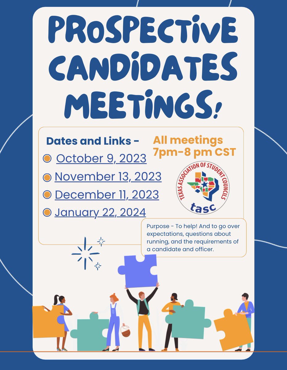 Don’t forget about our upcoming prospective candidates meeting! The Zoom link is on our most recent newsletter. See you there!