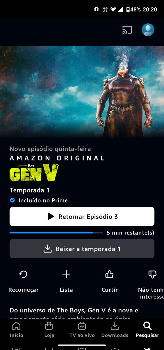 fernando_frido's tweet photo. Indignados com a Prime Video por ter nos enganado colocando que teria ep novo de GEN V hoje. E só vai sair amanhã https://t.co/fjUicXnWbh