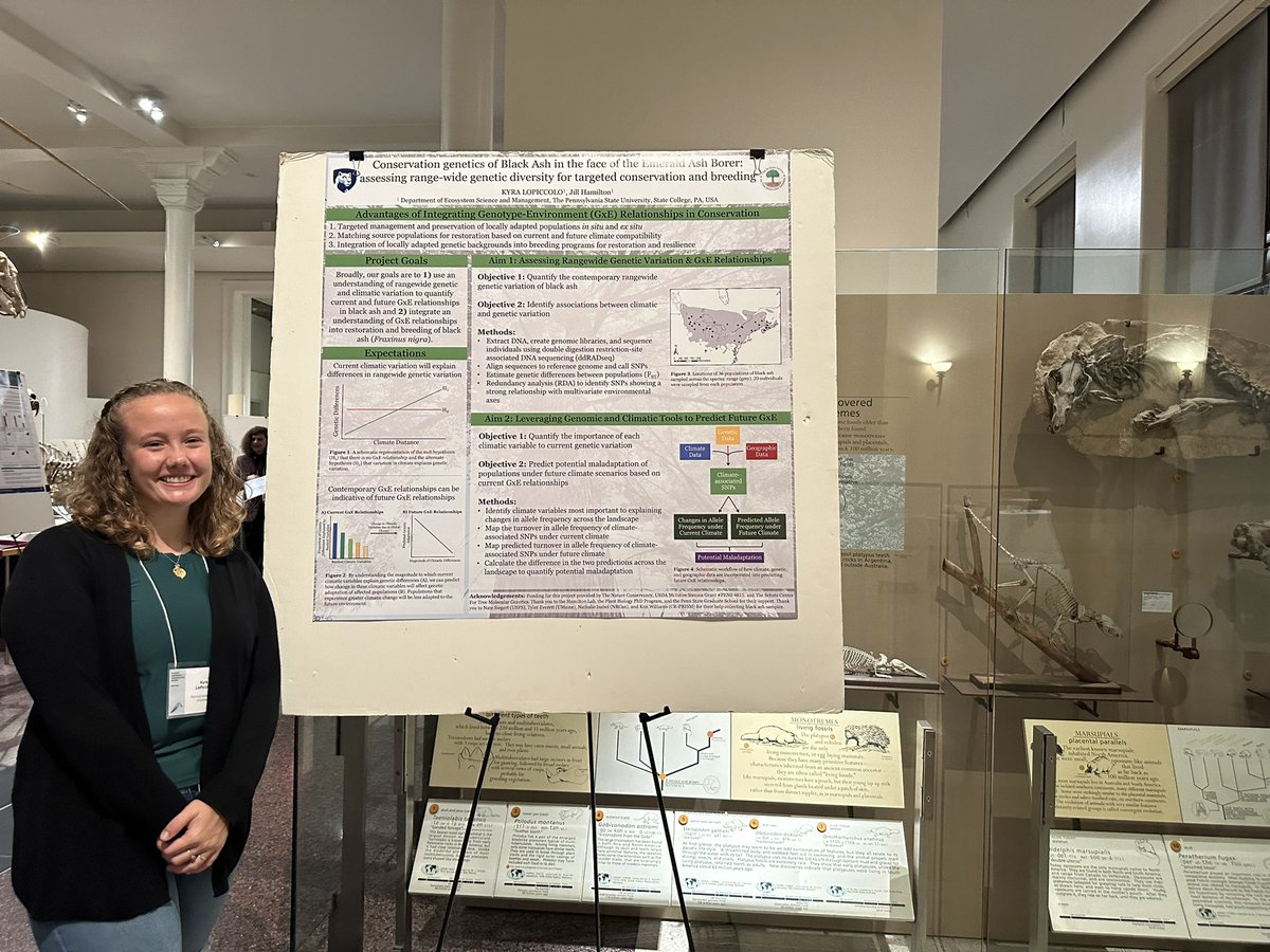 krl5512's tweet photo. I had the opportunity to present my proposal poster tonight at SCCS-NY🌿 Thank you @CBC_AMNH for the opportunity to talk all things conservation🌎✨ https://t.co/XOjswLVuKh