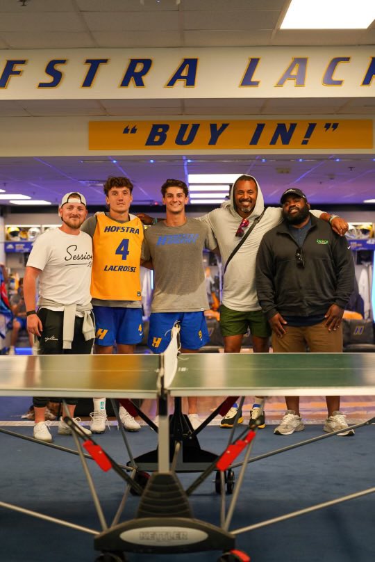 TierneySeth's tweet photo. Truly an honor to have @KyleHarrison18 at @HofstraMLAX practice today. One of the greatest men I have had the privilege to coach and know. Thank you as always for your friendship and guidance. https://t.co/RWLgZLlFGC