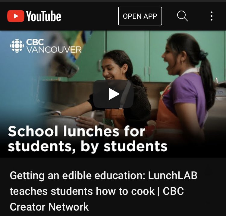 Hey <a href="/VancityReynolds/">Ryan Reynolds</a>, my students would really love if you would check out this short <a href="/CBCVancouver/">CBC Vancouver</a> documentary about our school food program here in Vancity. You’re invited for lunch any time you are in town. 
youtu.be/r2oAlsUkUvY?si… via <a href="/YouTube/">YouTube</a>
