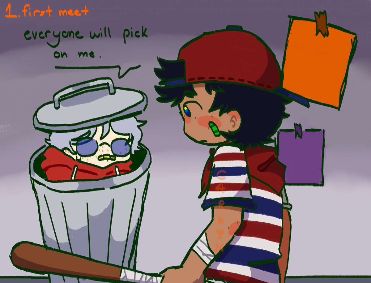 pkm4chinegun's tweet image. some things for my shiptober (lloydten) i'm doing on tumblr❤

#mother1 #earthboundzero #MOTHER #earthboundbeginnings #lloydten