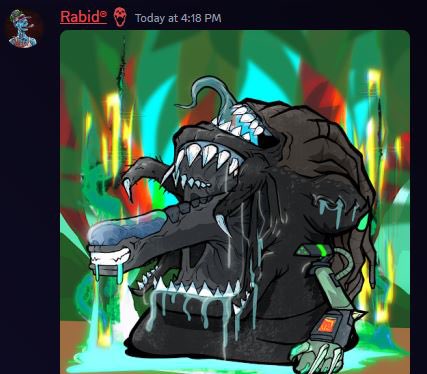 Warning ! Do not approach this slug with snacks ! 
Congrats to <a href="/miamiblinds/">Rabid</a> on the 1/1 pull ! #sluglife