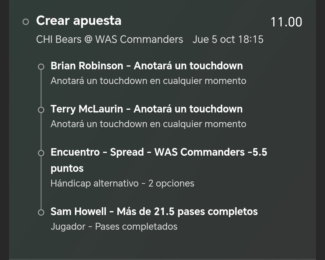 UnderdogPicks7's tweet photo. Hoy vamos a cambiar de dinámica, el siguiente ganador de la transferencia de 1000 será quién gane la apuesta con el momio más grande para el juego de hoy en NFL 🏈 el monto de la apuesta no importa, puede ser desde 3 $

Requisitos: 
Seguir mi cuenta 
Dar 🔄 y ❤️ 

Les dejo la mía https://t.co/zobSMjAL4w