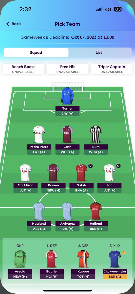 HagrasAly's tweet photo. @FPL__Raptor What do you think? Watkins for alvarez or no https://t.co/0LwyF3INY7