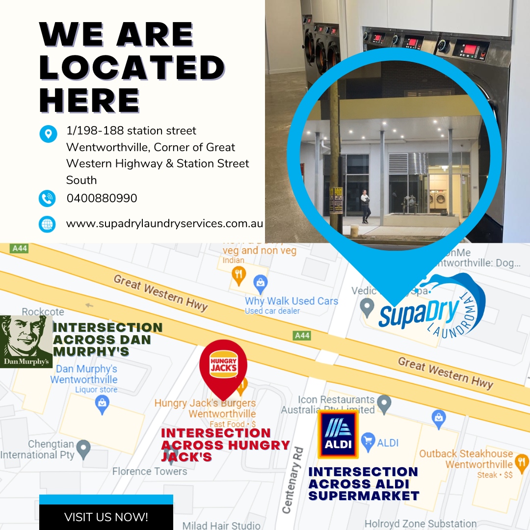 SupaDry Laundry Services is just around the corner, visit us now!

Book your service now: supadrylaundryservices.com.au

#LaundryService #LaundryDelivery #WashAndDry #LaundryTips #KeepitClean #PickupAndDropOff #SupaDry