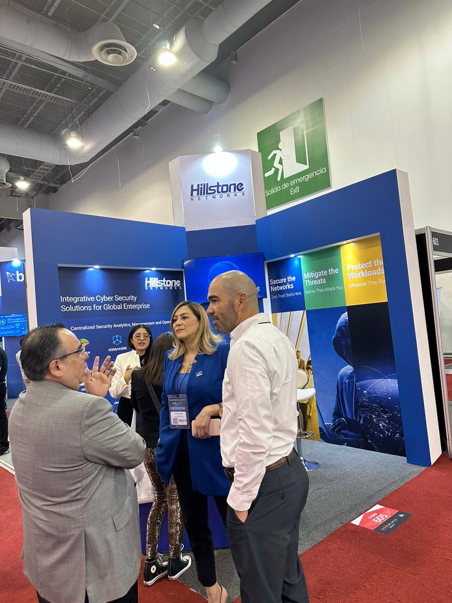 HillstoneLatam's tweet image. A big thank you to everyone who joined us at the Hillstone Networks booth during Infosecurity Mexico 2023! It was fantastic discussing cybersecurity and digitalization trends with you all.
#InfosecurityMexico2023 #Ciberseguridad #HillstoneNetworksLATAM #Infosec