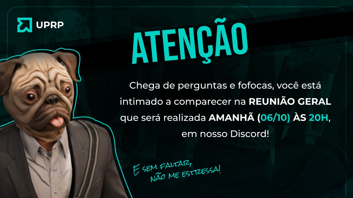 Atrasado não entra! 😡
<a href="/UPrplay/">UP RP</a>