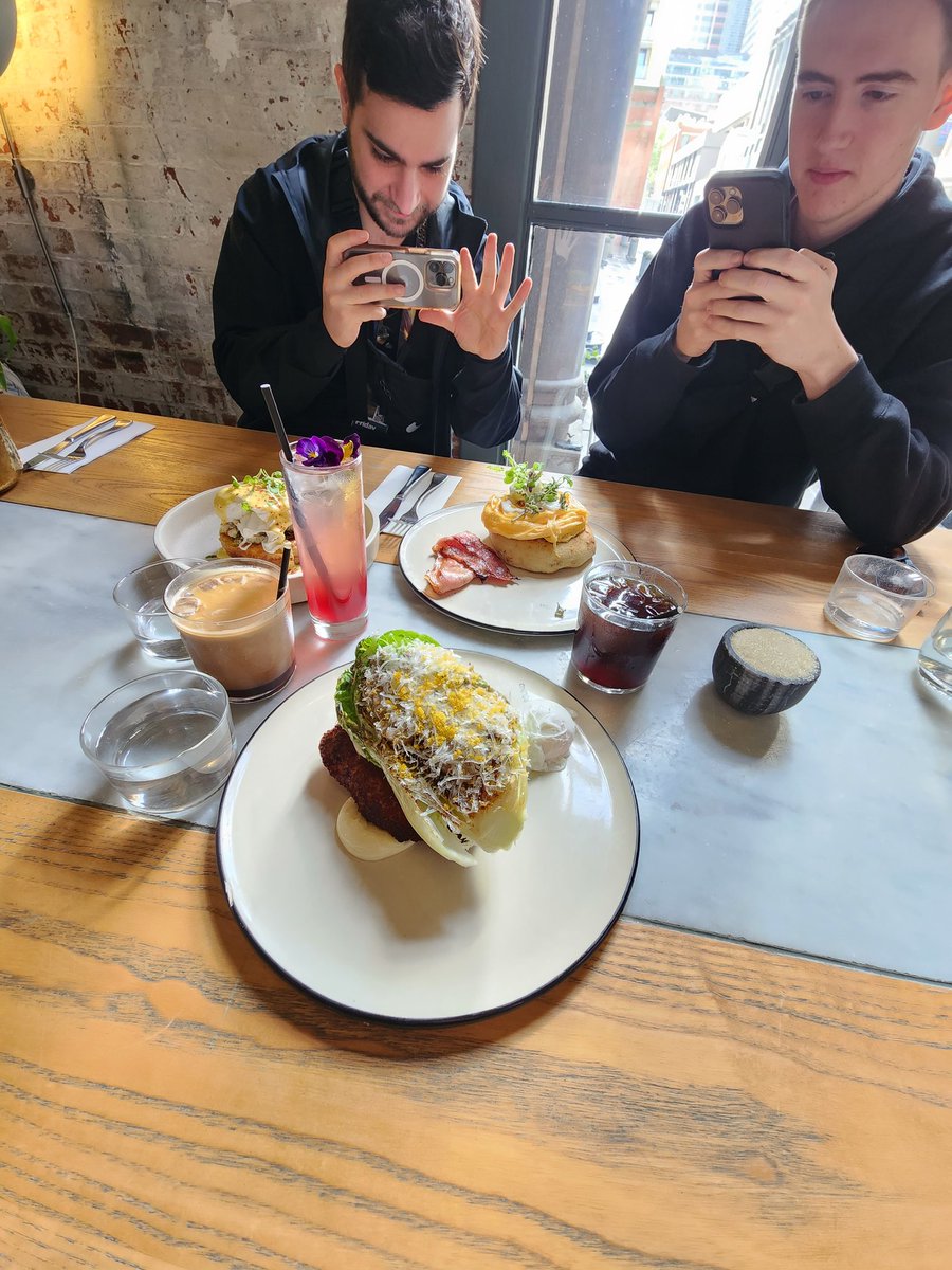 metelman21's tweet photo. Breakfast with Megamind and an Italian https://t.co/o0zWZBtfok