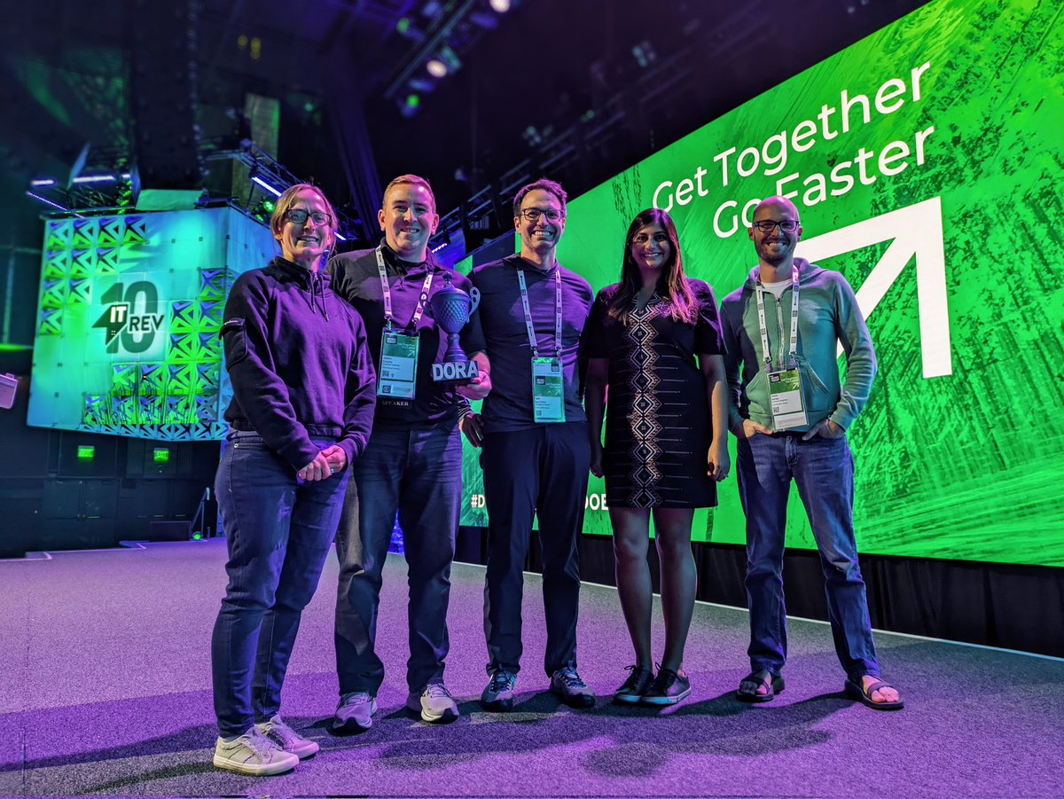 Another amazing week at #DOES23! We learned so much, met a bunch of amazing people, and had a blast sharing our story of NM's SDLC journey - one year later. Thanks again @RealGeneKim and the rest of the @ITRevDOES crew for having us again!