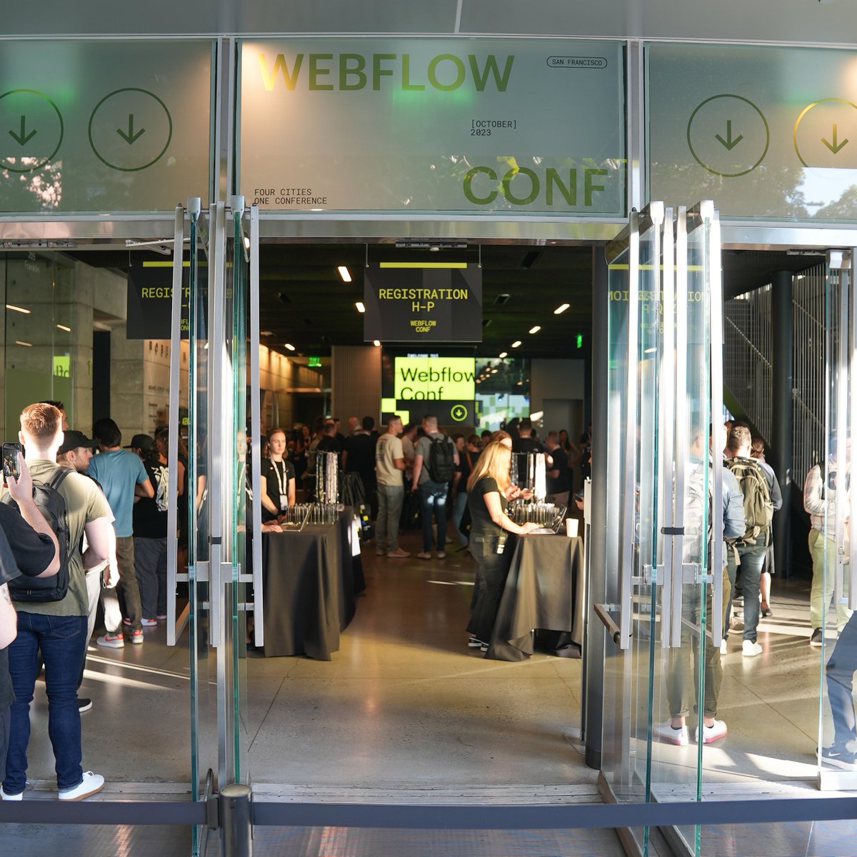 webflow conf entrance 