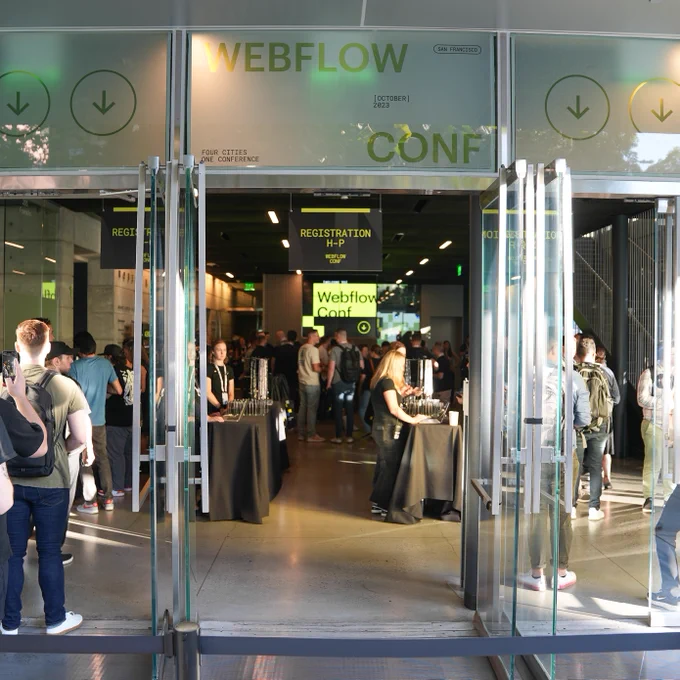 webflow conf entrance 