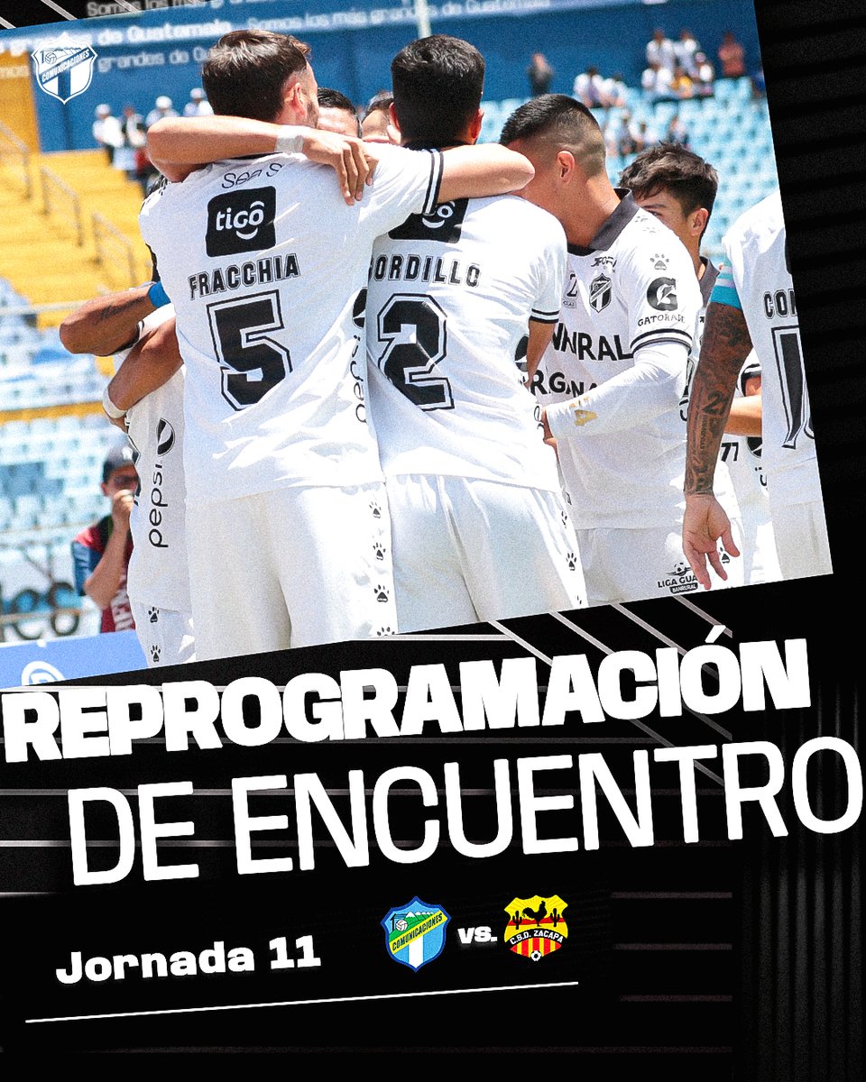 🚨 REPROGRAMACIÓN DE ENCUENTRO 🚨

📌 Jornada 11
🆚 Zacapa
🏆 #Apertura2023 

📝 Estaremos informando el día y la hora que se realizará el encuentro.

#VamosCremas