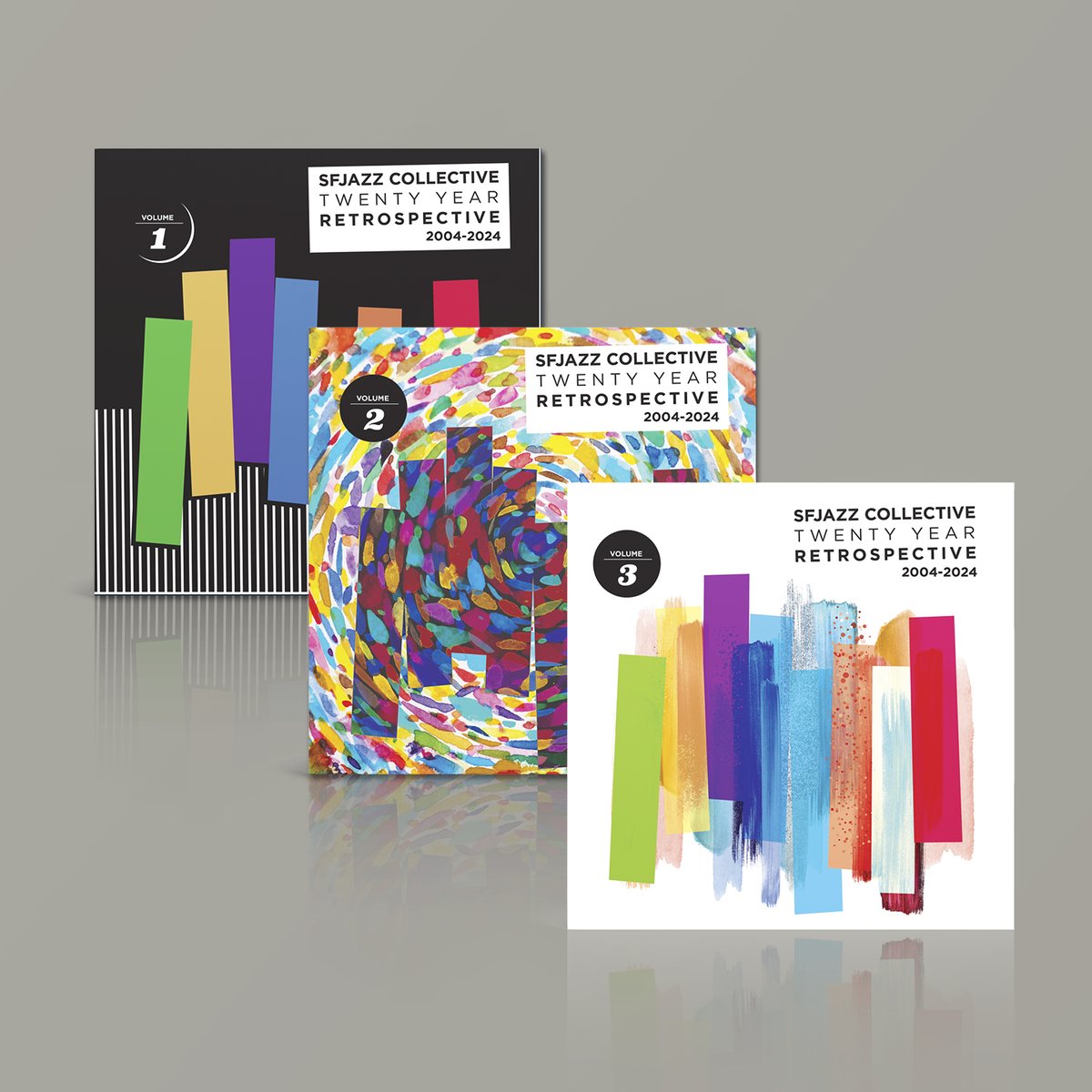 In celebration of the SFJAZZ Collective's 20th anniversary, we are releasing a 3 volume collection w/ our favorite past recordings (Vol 1 &amp; 2) and a brand new studio recording from the current members of the band (Vol 3) — 5 LPs Total!

sfjazz.org/shop/music/sfj…